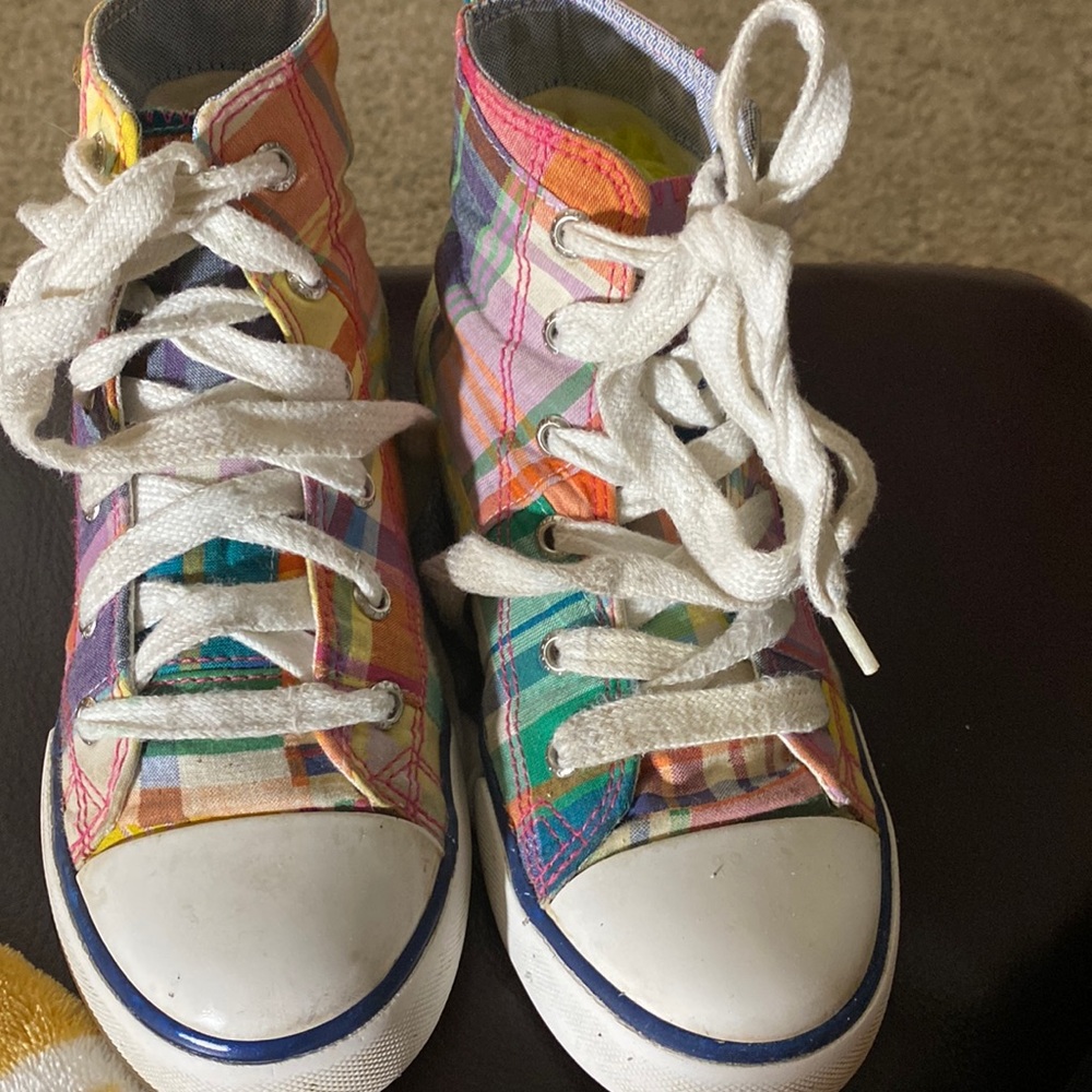 Polo Ralph Lauren Kids' Multicolor Plaid Sneakers